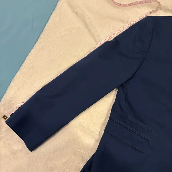 Express Slim Fit Men’s Ocean Blue “Photographer” Suit - Picture 9 of 16